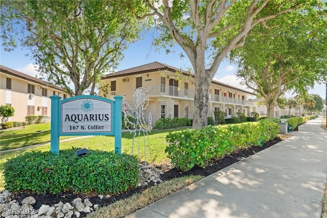 167 N Collier Blvd Unit D5, Marco Island, FL 34145 - community / neighborhood sign with a lawn