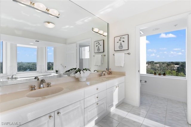 bathroom with vanity