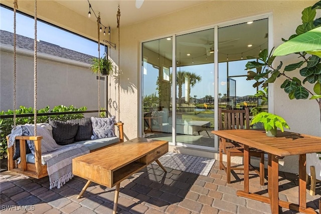 sunroom with a healthy amount of sunlight