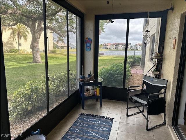 view of sunroom / solarium