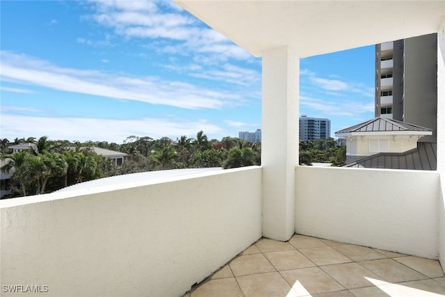 view of balcony