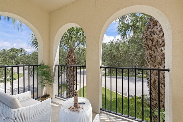 view of balcony