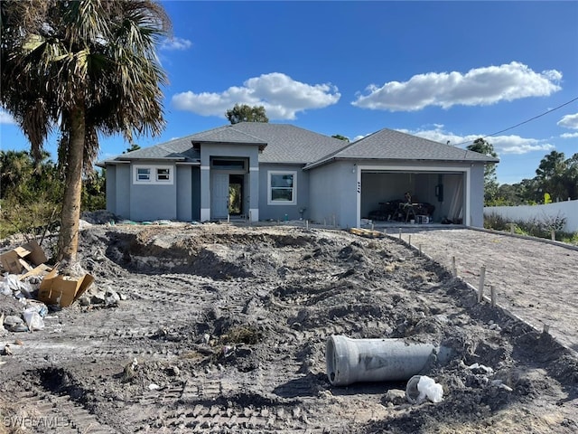 view of front of house featuring a garage