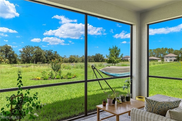 view of sunroom / solarium