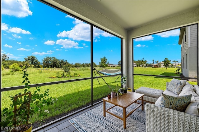 view of sunroom / solarium