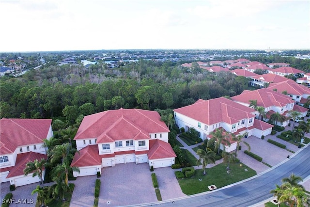 bird's eye view featuring a residential view