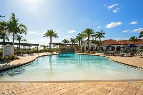 view of pool with a patio area