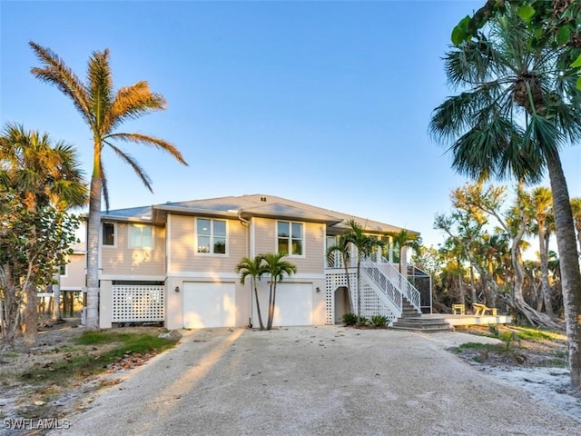 view of front of home featuring a garage