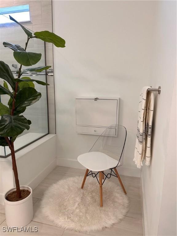 bathroom featuring tile patterned flooring