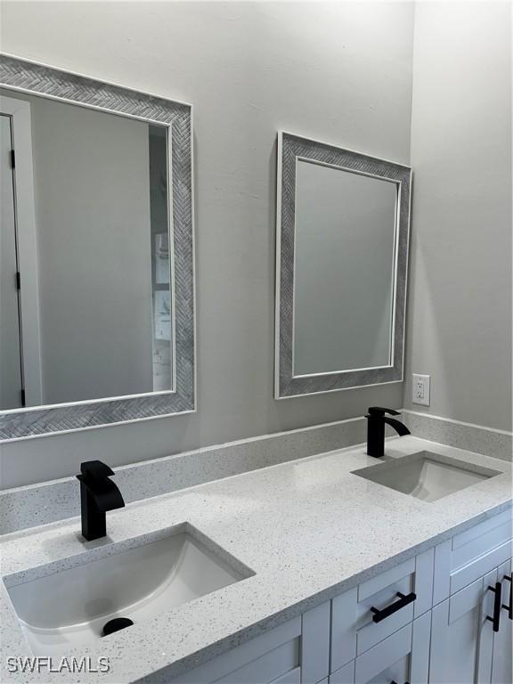 bathroom with vanity