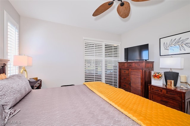 bedroom with ceiling fan