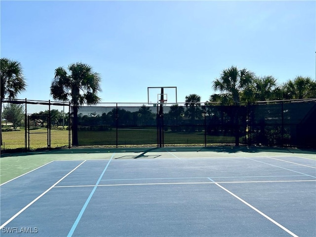 view of basketball court