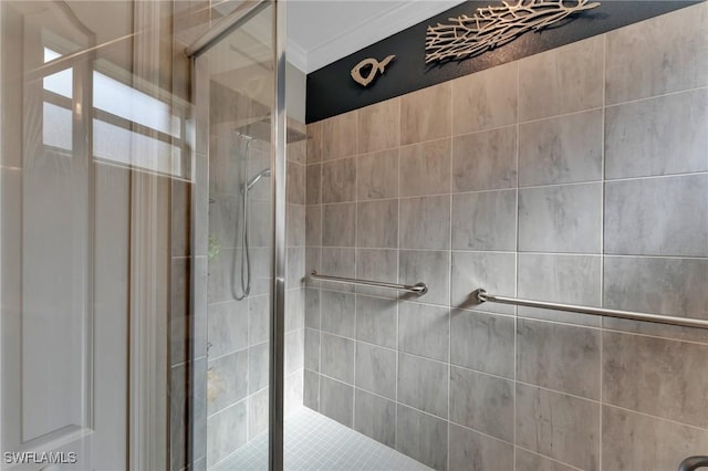 bathroom with an enclosed shower