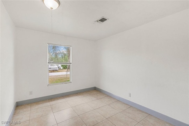 view of tiled empty room