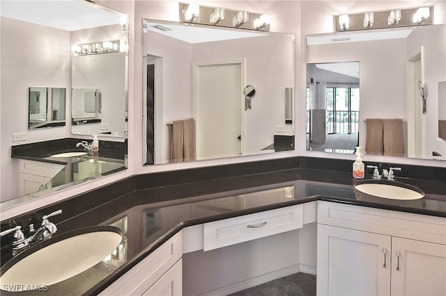 bathroom with vanity