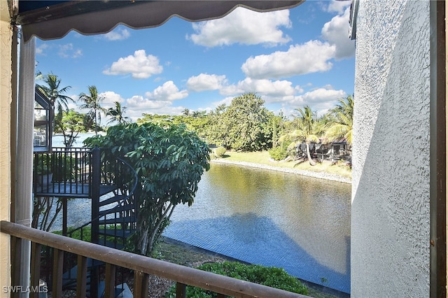 view of water feature