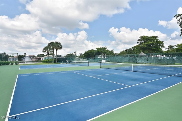 view of sport court featuring basketball court