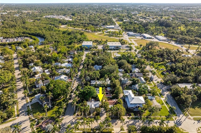 bird's eye view featuring a residential view