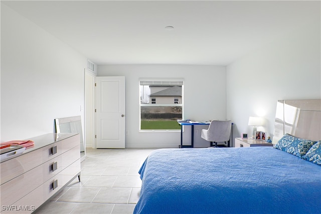 view of tiled bedroom