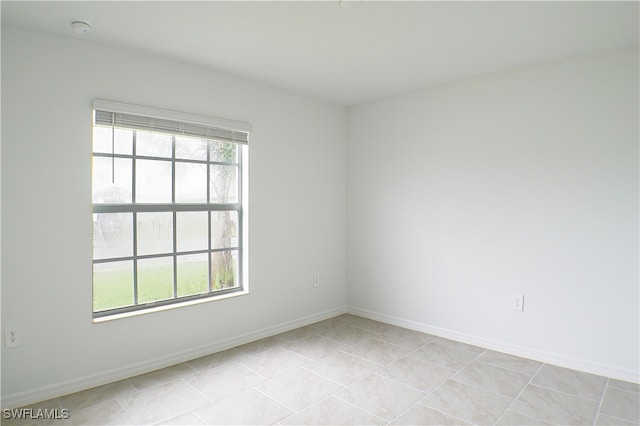 view of tiled empty room