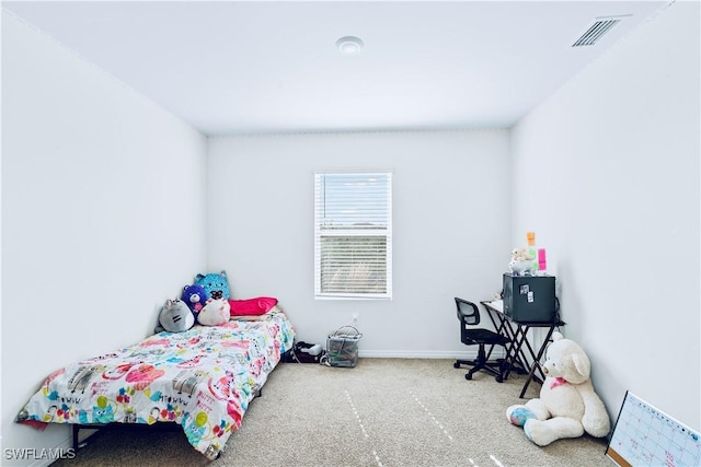 bedroom with carpet floors