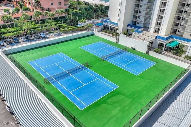 view of tennis court