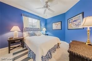 bedroom with ceiling fan