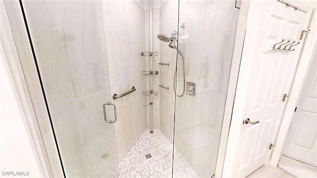 full bathroom with a stall shower