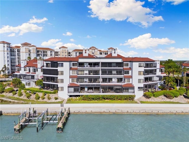 view of property featuring a water view