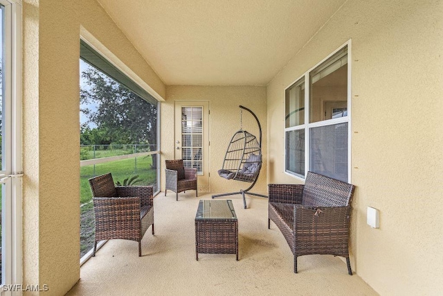 view of sunroom / solarium