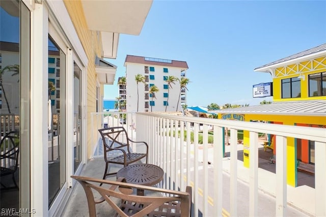 view of balcony