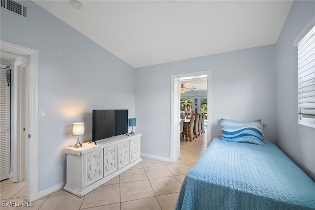 view of tiled bedroom