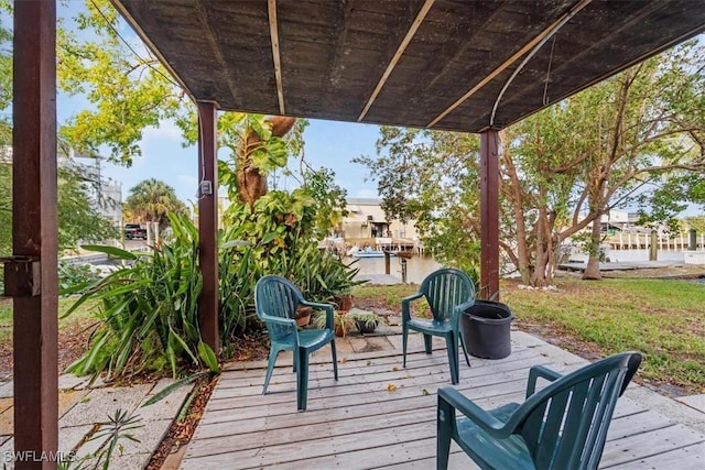 1291 Chokoloskee Dr, Chokoloskee, FL 34138 - view of wooden deck