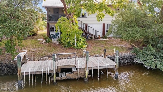 1291 Chokoloskee Dr, Chokoloskee, FL 34138 - view of dock with a water view