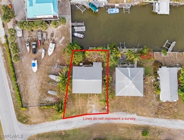 1291 Chokoloskee Dr, Chokoloskee, FL 34138 - bird's eye view featuring a water view