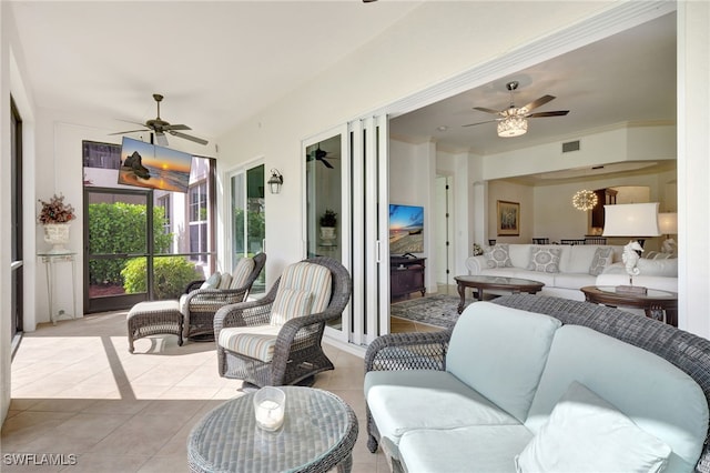 view of patio / terrace with an outdoor living space