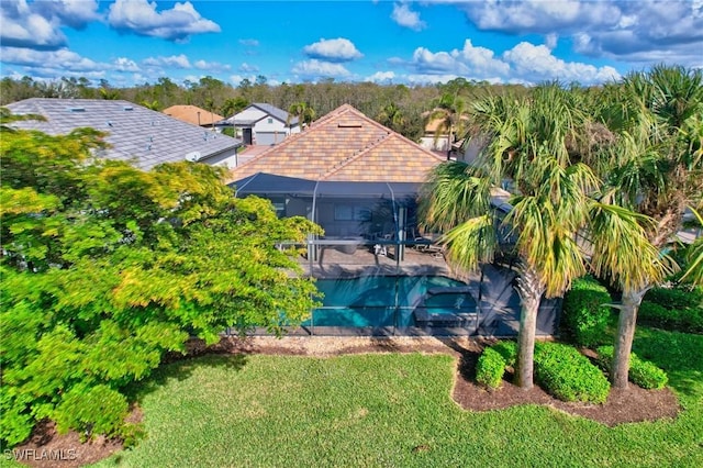 birds eye view of property