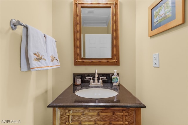 bathroom featuring vanity