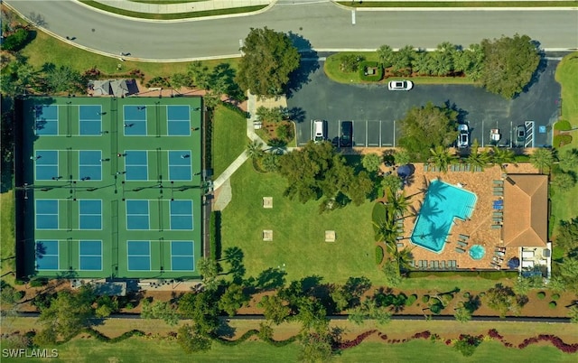 birds eye view of property