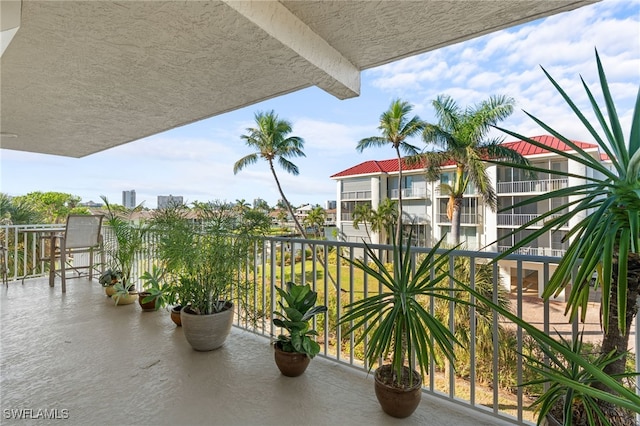 view of balcony