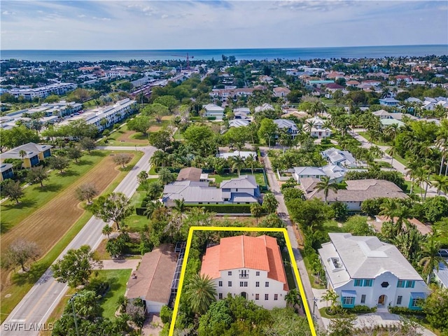 1160 8th St S, Naples, FL 34102 - aerial view featuring a water view