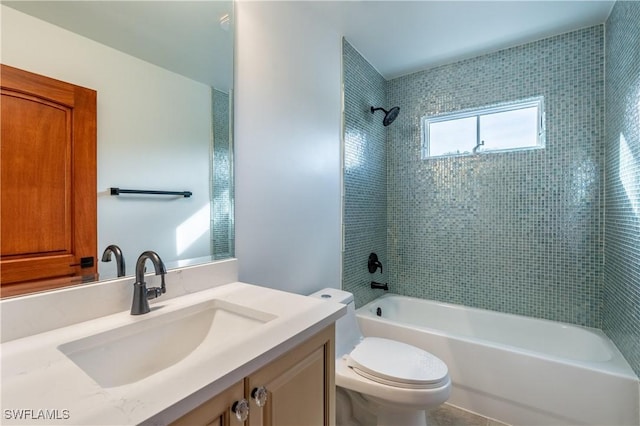 1160 8th St S, Naples, FL 34102 - full bath featuring shower / bathing tub combination, toilet, and vanity