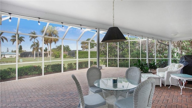 view of sunroom / solarium