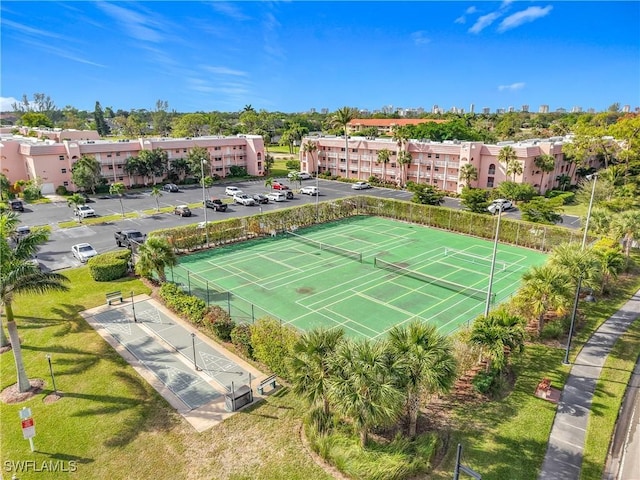 view of sport court featuring shuffleboard