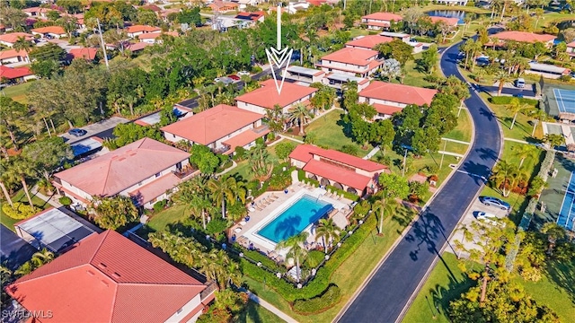 birds eye view of property