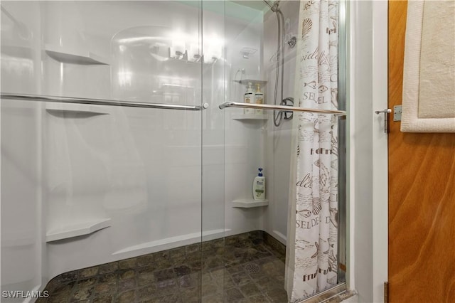 bathroom with walk in shower