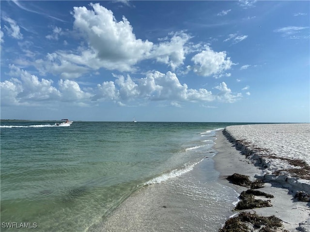 property view of water with a view of the beach