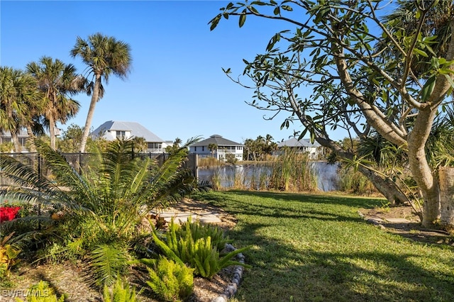 672 Durion Ct, Sanibel, FL 33957 - view of yard featuring a water view