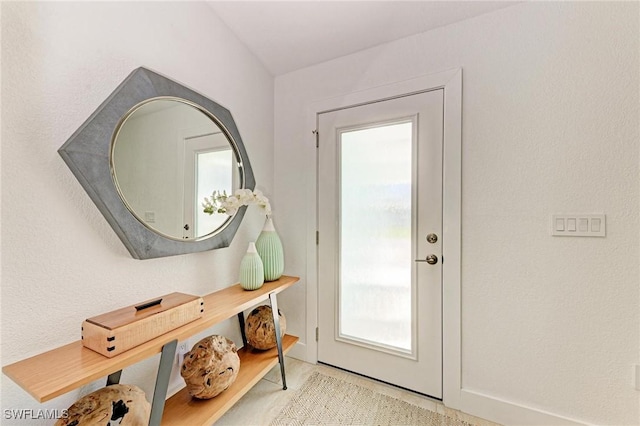 entryway featuring plenty of natural light