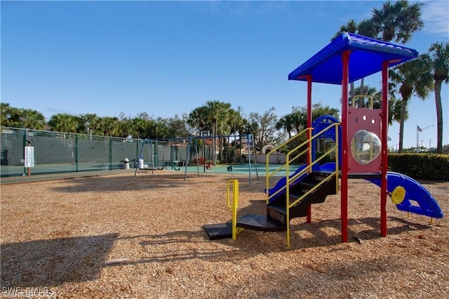 view of jungle gym